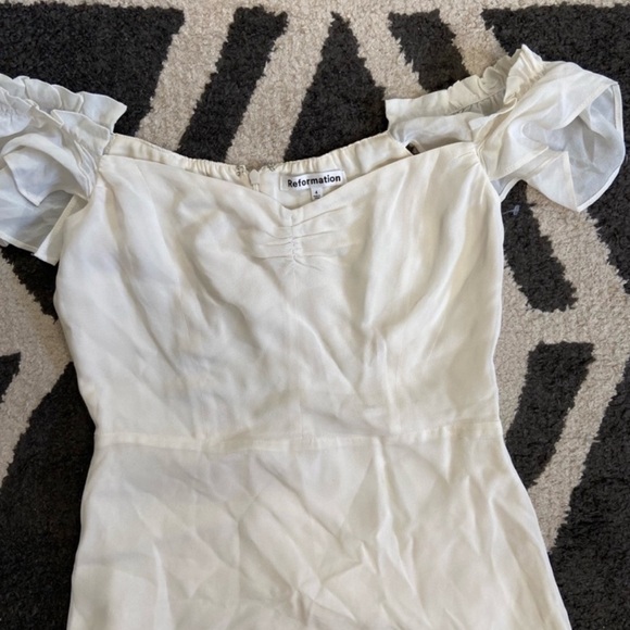 Reformation Butterfly Dress in Ivory - Picture 6 of 6